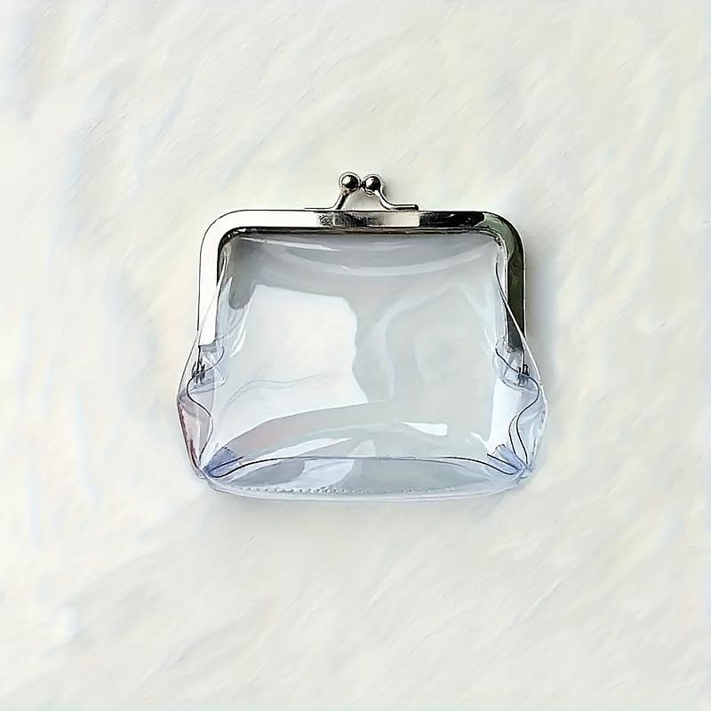 1PC Clear Mini Coin Purse Portable Mini Makeup Pouch Travel Cosmetic Organizer Credit card bank card clutch purse coin purse