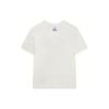 FILA Logo Smiley Face Flower Embroidery Casual Round Neck Short Sleeve T-Shirt Women T-Shirt Cloud-White F11W429106F-ET