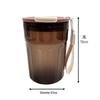 Tragbarer, isolierter Reise-Kaffeebecher mit Strohhalm - Leicht, Lebensmittelechter Kunststoff, Perfekt für den Außenbereich.