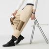Men's Winter Fleece-Lined Thickened Outerwear Casual Pants Middle-Aged and Elderly  Thermal Pants Sports Pants