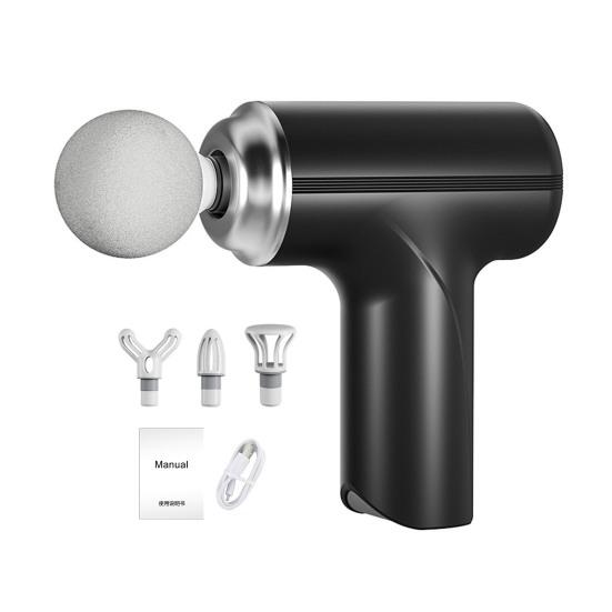 DYS Mini Fascia Massager, Electric Percussion Massager with 4 Massage Heads, Portable Device for Deep Muscle Relaxation