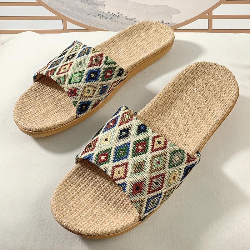 New Fashion Fabric Linen Women's Slippers