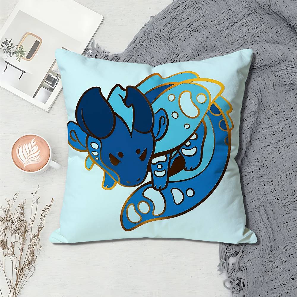 WWings of FFire Dragon Various Sizes Square Pillow Case For Car Home Bedchamber Decor Custom Valentine gift