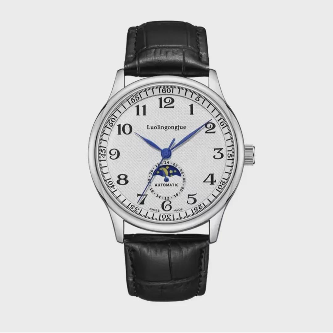 

Часы-скелетоны Duke of Lorraine 1984 года с автоматическим указателем фаз Луны и застежкой-бабочкой