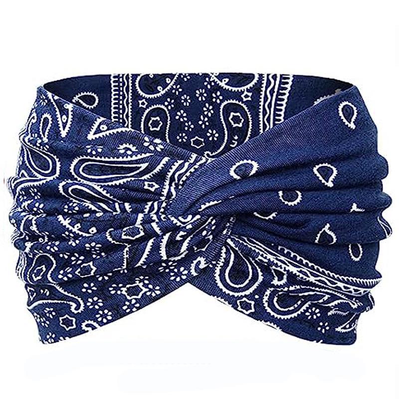 Women's Elastic Cross Super Wide Headband for Yoga, Running, and Sports
