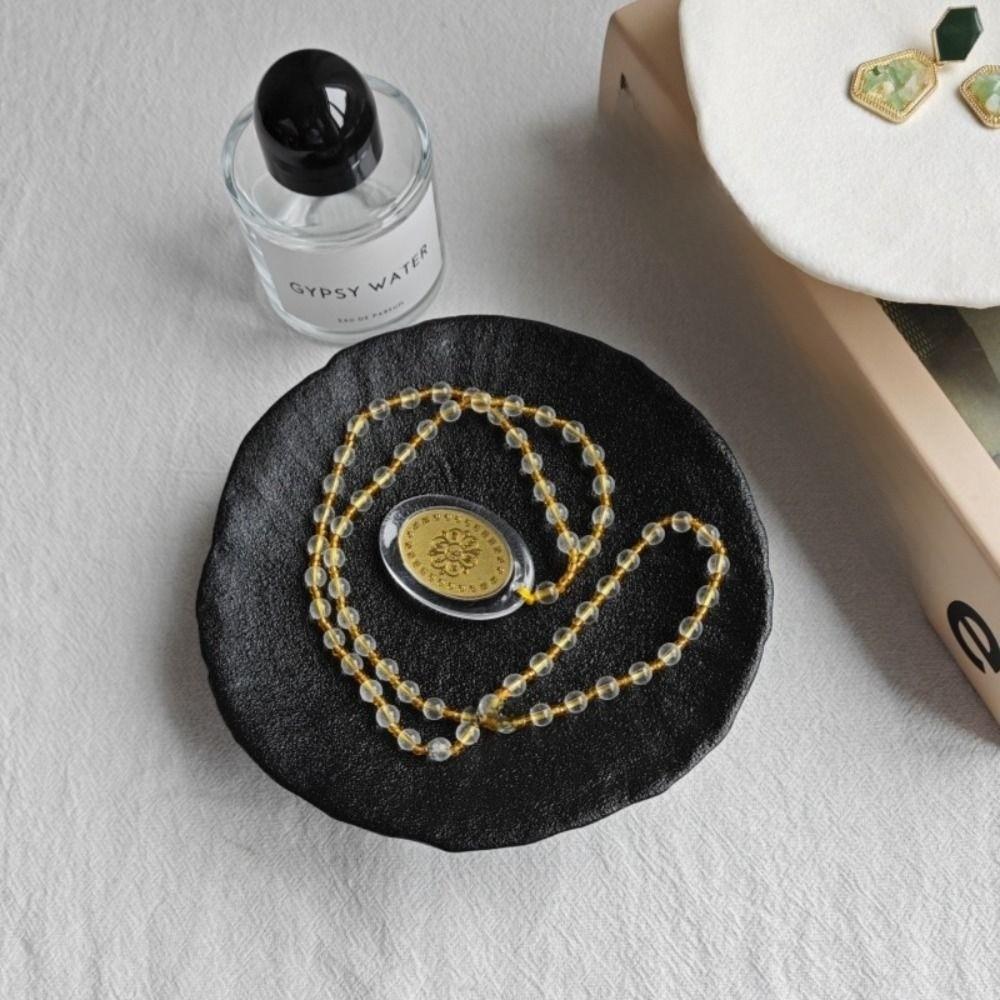 Ceramic Jewelry Storage Tray Irregular Three Legged Tray Ins Style Aromatherapy Candle Stand  Food