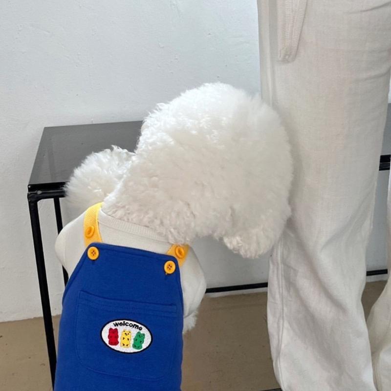 Dog Cats Overalls Fashion and Easy to Clean Suspender Pants for Pet Outdoor Fashion Clothing for Small Breeds Spring Wear