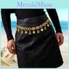 Gold Jewelry Arabic Women Alloy Acrylic Gem Waist Chain With Hollow Design