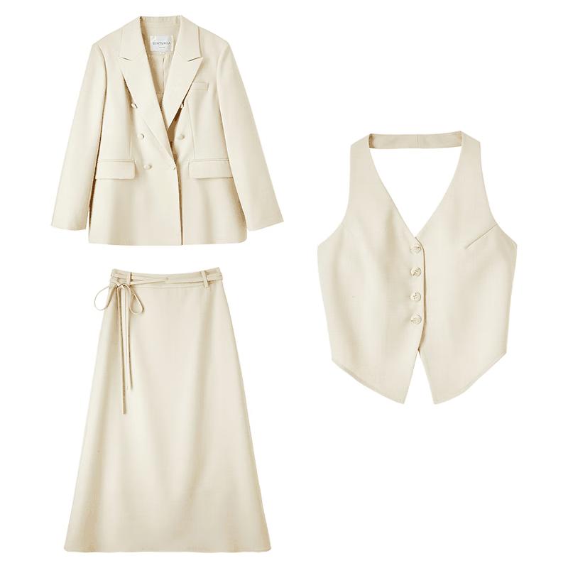 Shangdubila Women s 3-Piece Commuter Suit Set L