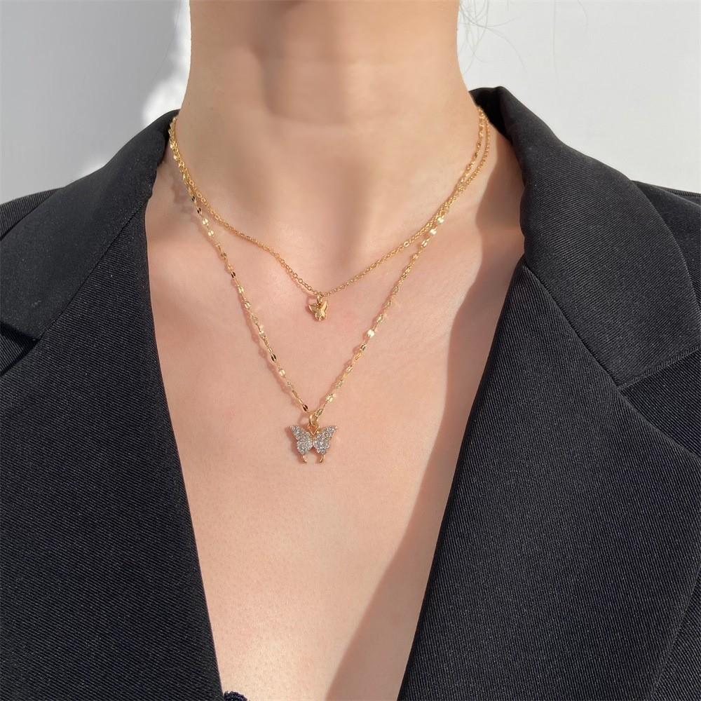 Women's Butterfly Choker Necklace, Elegant Design, Jewelry