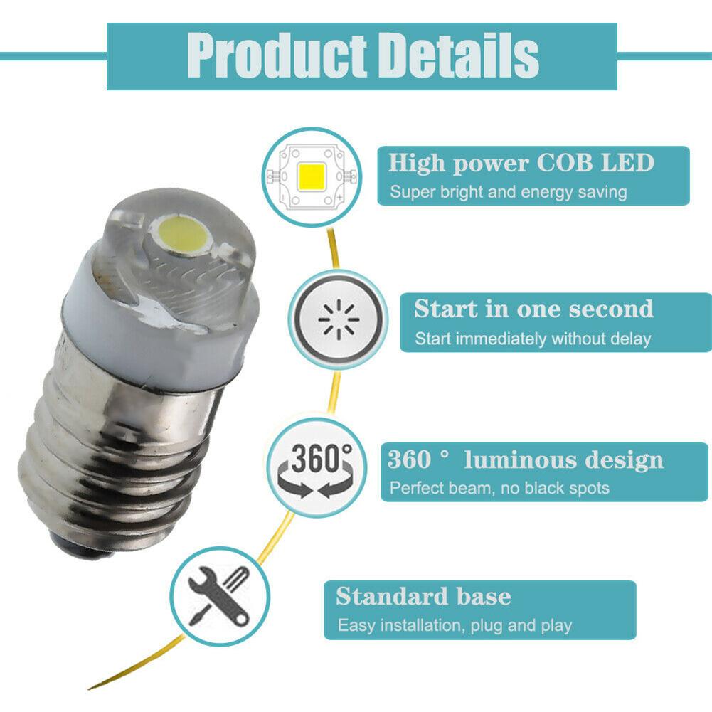 Flashlight Lamp Bulb LED Bulb E10 Miniature Screw Bulb