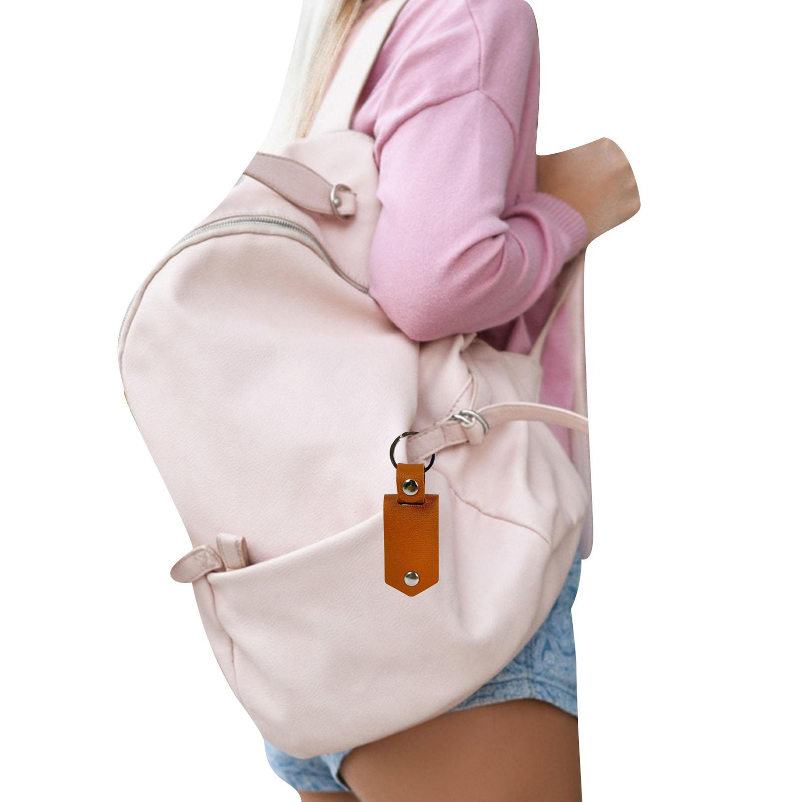 

Customizable Double Sided Heat Transfer Sturdy PU Leather Keychain Charm Portable and Waterproof Scratch Resistant чорний