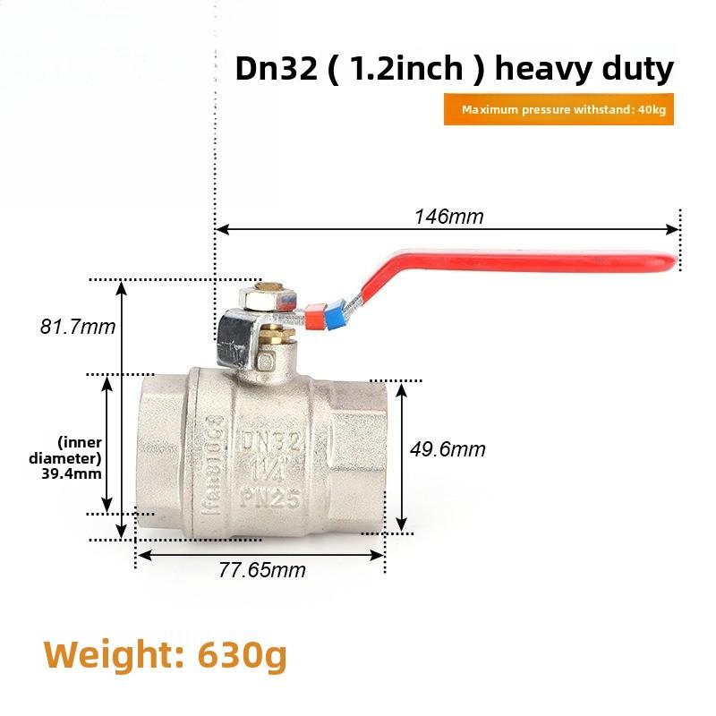 Edelstahl Kugelhahn SS304 2-teilig Volldurchgang Kugelhahn 1/2" 3/4" 1" 1-1/4" Innengewinde Vinylgriff Ventile