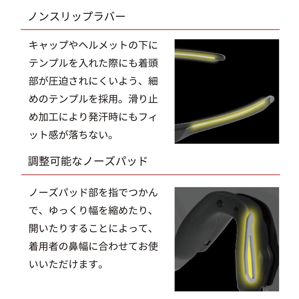 SWANS FACEONE CSK Sports Made in Mirror Red Shadow Mirror x Ultra Straight Smoke Running FO-3518 Sunglasses, Japan, Lens, (Multi-Colored Back),