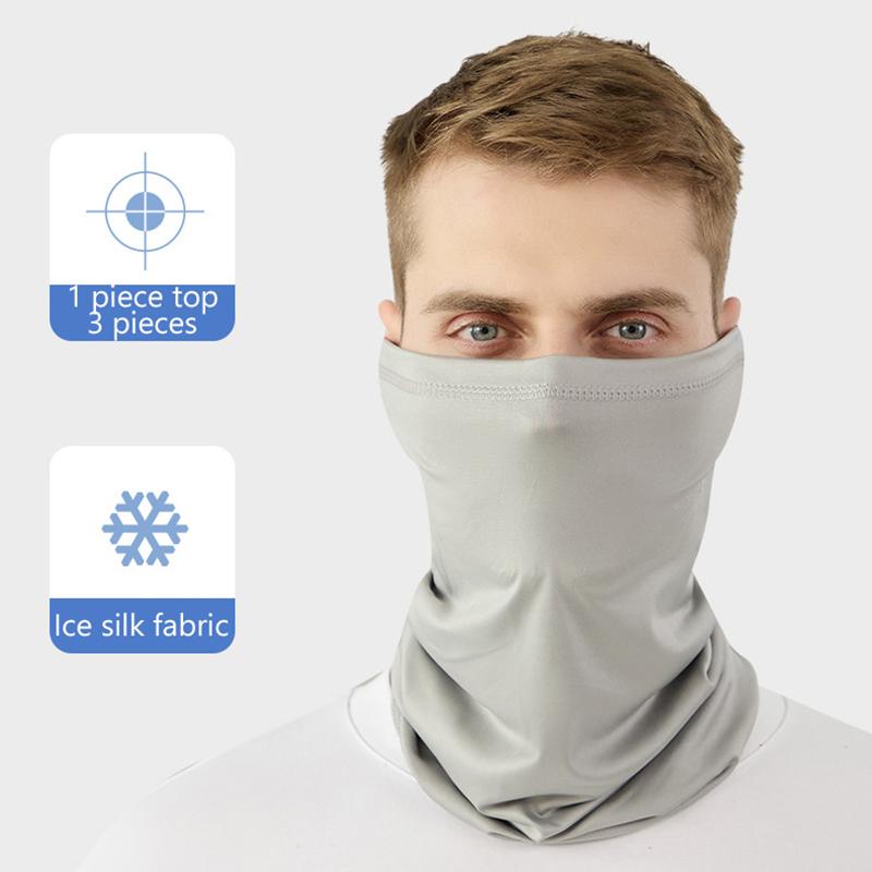 Mountain Bib Face Mask Sunblock Ice Silk Bandana Breathable Sun Protection Outdoor Sports Fishing Magic Scarf Men Women