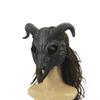 Cosplay Goat Skull Face Guard Ultralight Breathable Realistic Looking Halloween Decor Masquerade Party Prop