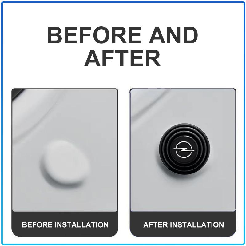 Car Silicone Door Shock Stickers Absorber Soundproof Buffer Pier Car Accessories For Opel crosa d astra h astra j zafira b mokkaastra vivaro astra g