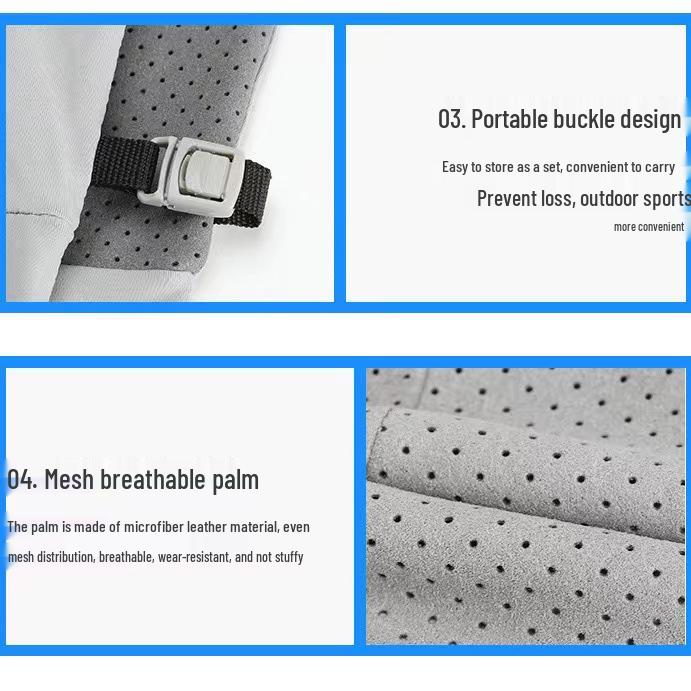 Bezprsté rukavice z ledového hedvábí - Unisex, Tenké, Protiskluzové, Chránící před sluncem pro letní cyklistiku, řízení a rybaření