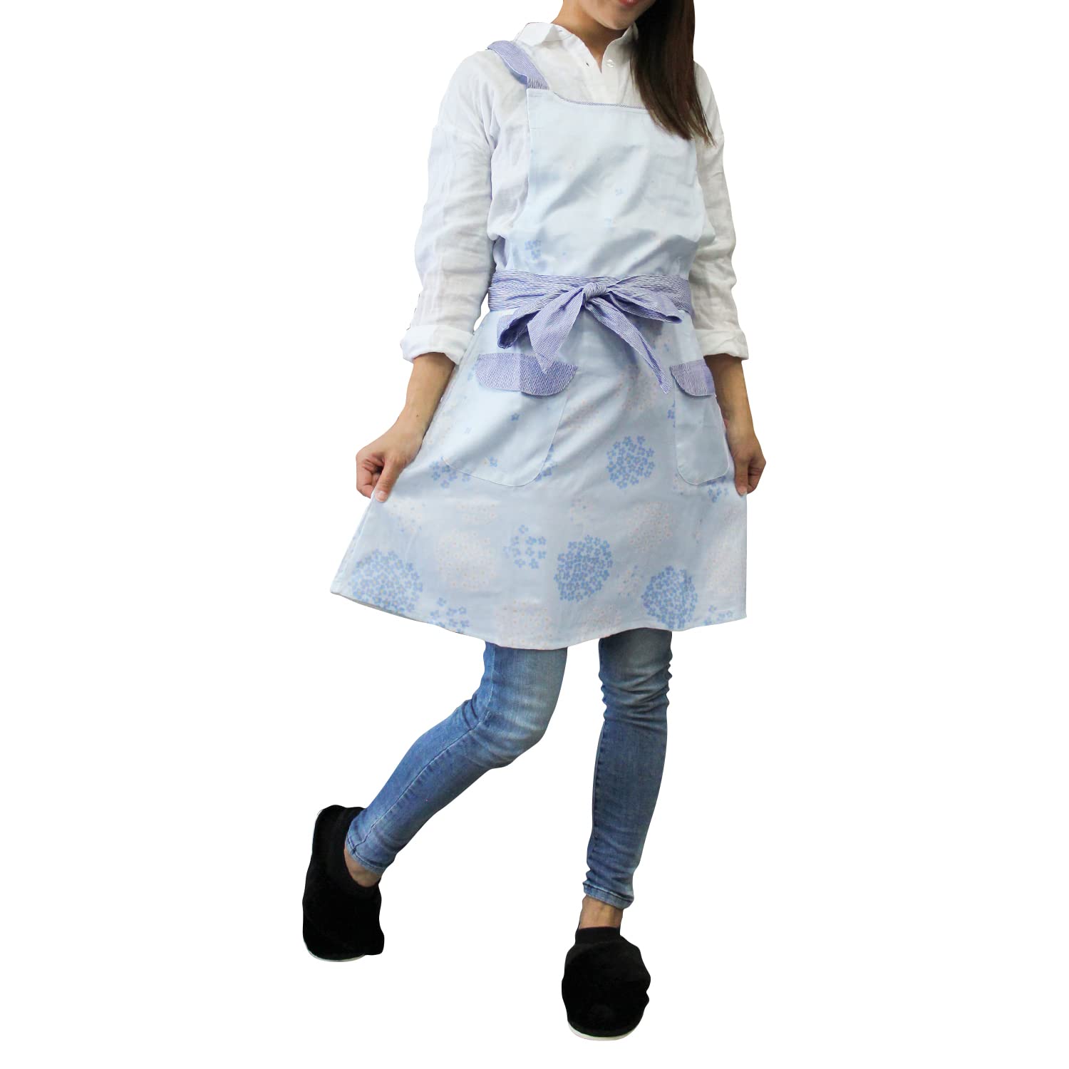 

Apron Flare Apron AP42321 BL [Hiba Japan] M~L