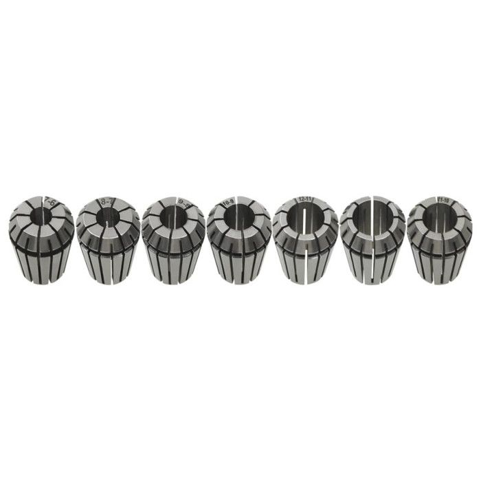 VidaXL Douilles de Serrage ER20 13 pcs Ensemble d'Outils de Tournage Perçage Fraisage Filetage Gravure Machine-Outil à Broche