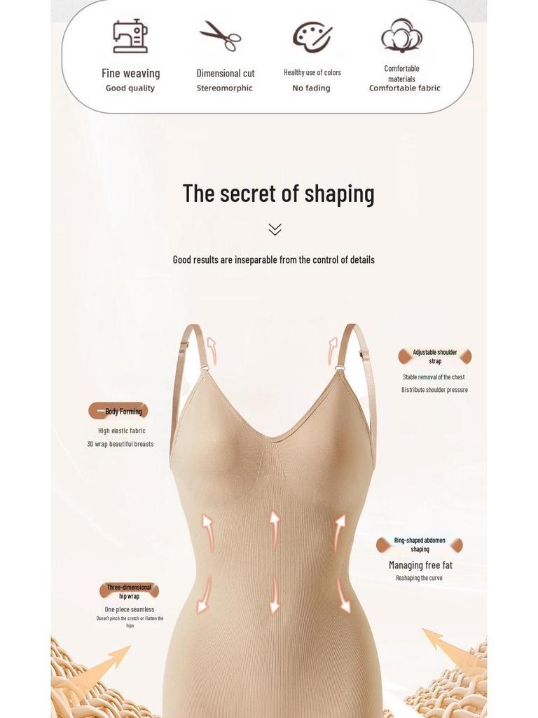 Women's Plus Size Backless Body Shaper - Sexy Tight Waist Shaping Underwear