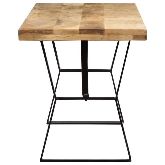 VidaXL Banc 110 cm Bois de manguier massif