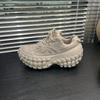 Durian sole tire willow nail dad shoes women's early spring new thick sole heightening leather casual sports shoes tide