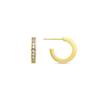 Earrings - LUXENTER - Daver - Brilliant Zirconia - 18k Yellow Gold Finish - Metal Alloy