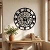 Ethnic Style Acrylic Wall Clock Minimalist Arabic Numbers Clock Decorative Timepiece  Kitchen
