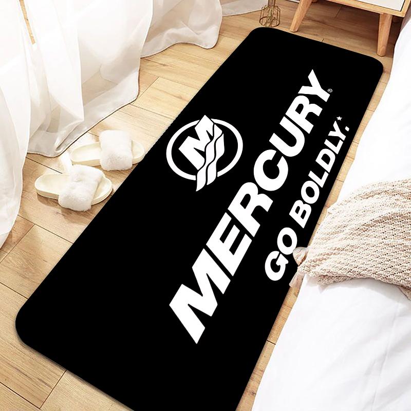 Mercury Racing Fußmatte Eingang Rutschfeste Fußmatte Waschbarer Küchenteppich Wohnzimmer Flur Teppiche Badezimmer Bad Türvorleger