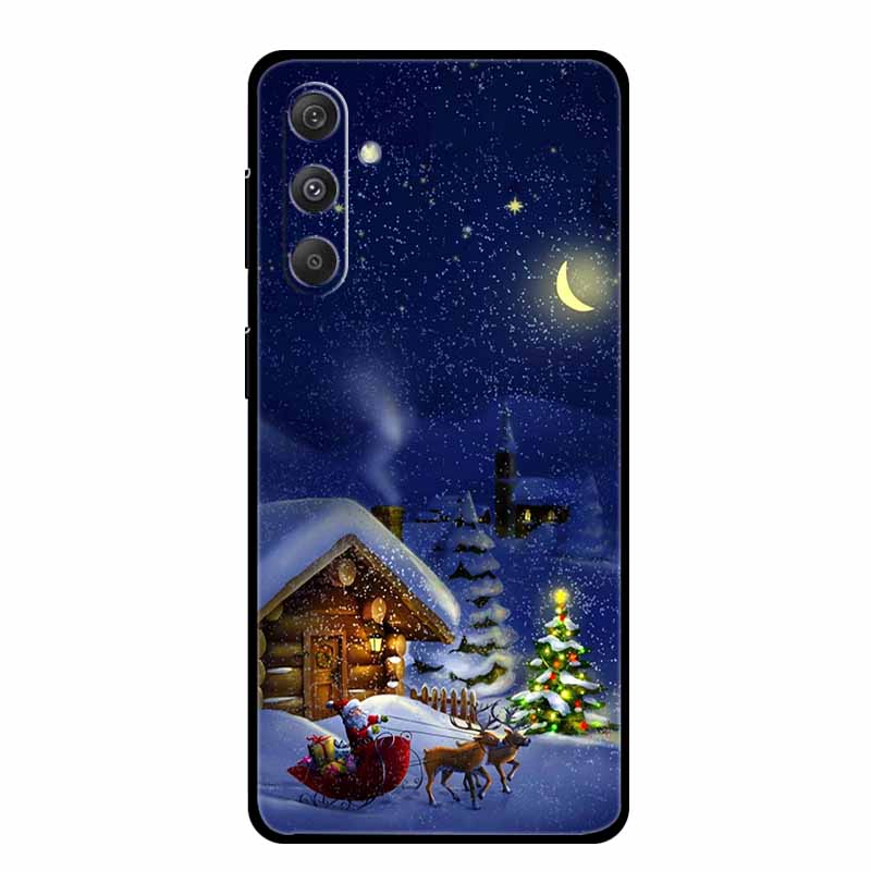Christmas Case For Samsung Galaxy S24 S25 5G Cases Soft Silicone Bumper for S24 S25 Plus S23 FE S24 FE S25 FE 5G Protector Shell