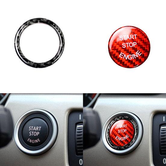2 pezzi di adesivi per interruttore di accensione con pulsante di avvio Decor adatti per telaio BMW E E90 E60