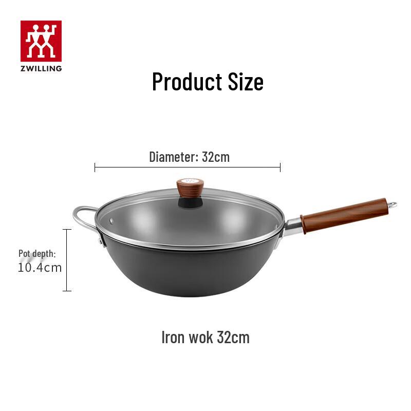 ZWILLING DRAGON Flat-Bottom Iron Wok