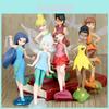 Charming 7 Pcs Tinkerbell Tinker Bell Fairy Action Figures For Kids With Stands