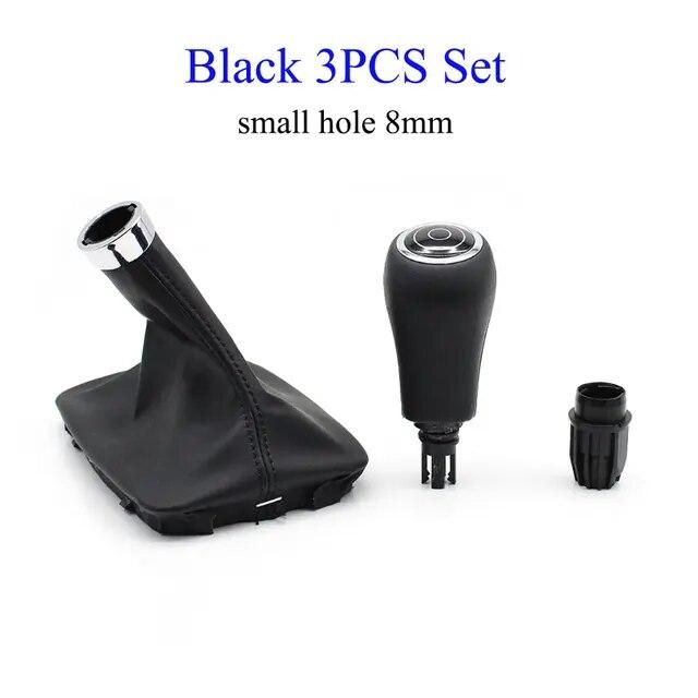 Black Gray Moka Gear Shift Knob Leather Boot Lever Replacement For BENZ C E GLK AMG W204 W212 W207 X204 C204 C63 C300 C250 C350