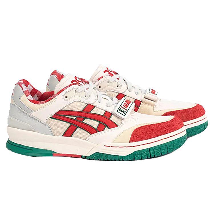 Asics Gel-Spotlyte Low V2 National Domination Trendy Casual Low-Top Retro Basketball Shoes Unisex sneaker Beige Red 1203A366-100