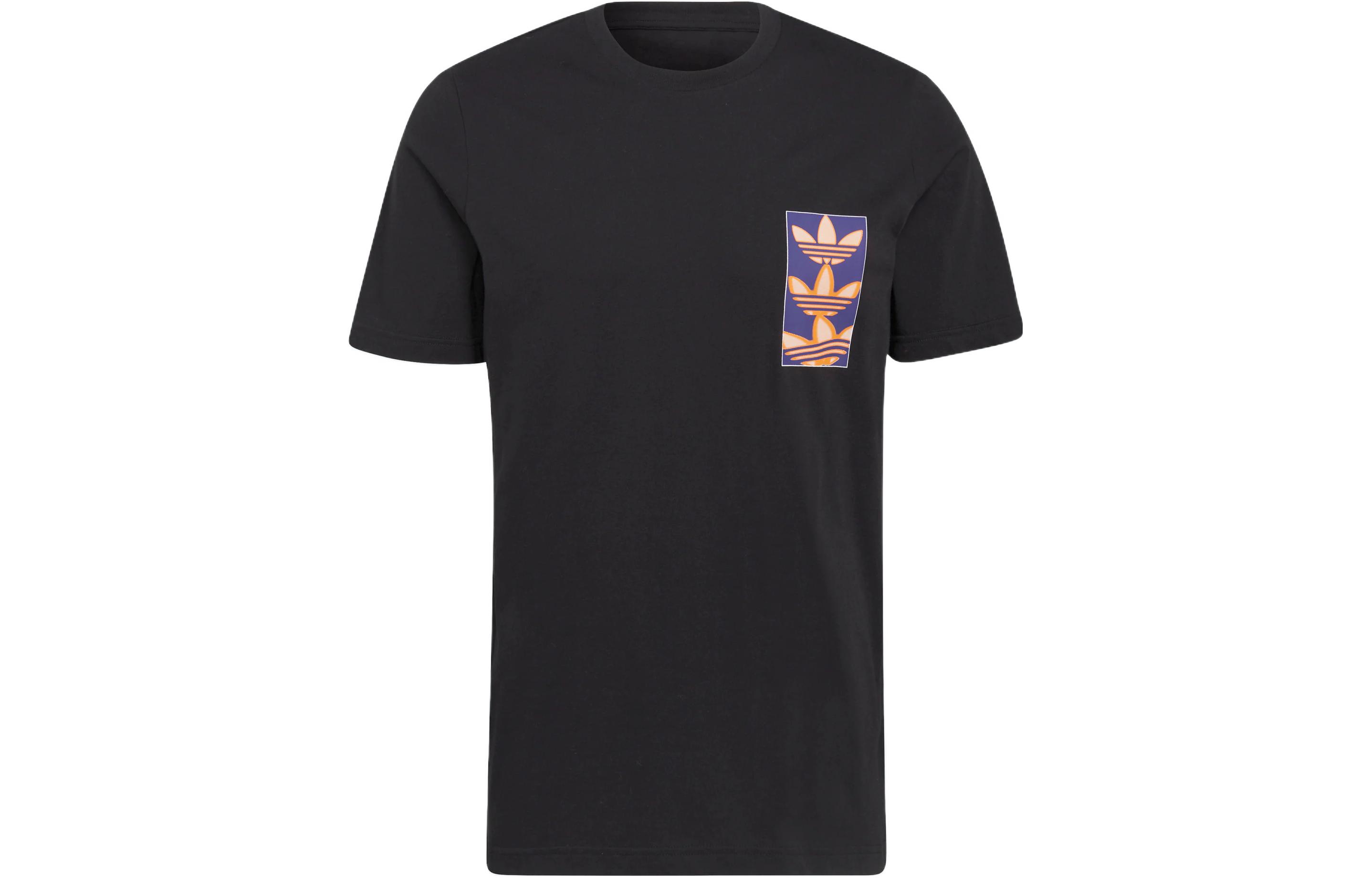 Adidas Originals GRAPHICS Y2K T Shirts Men s Black Crew Neck Moderate Straight Fit HC7185 S