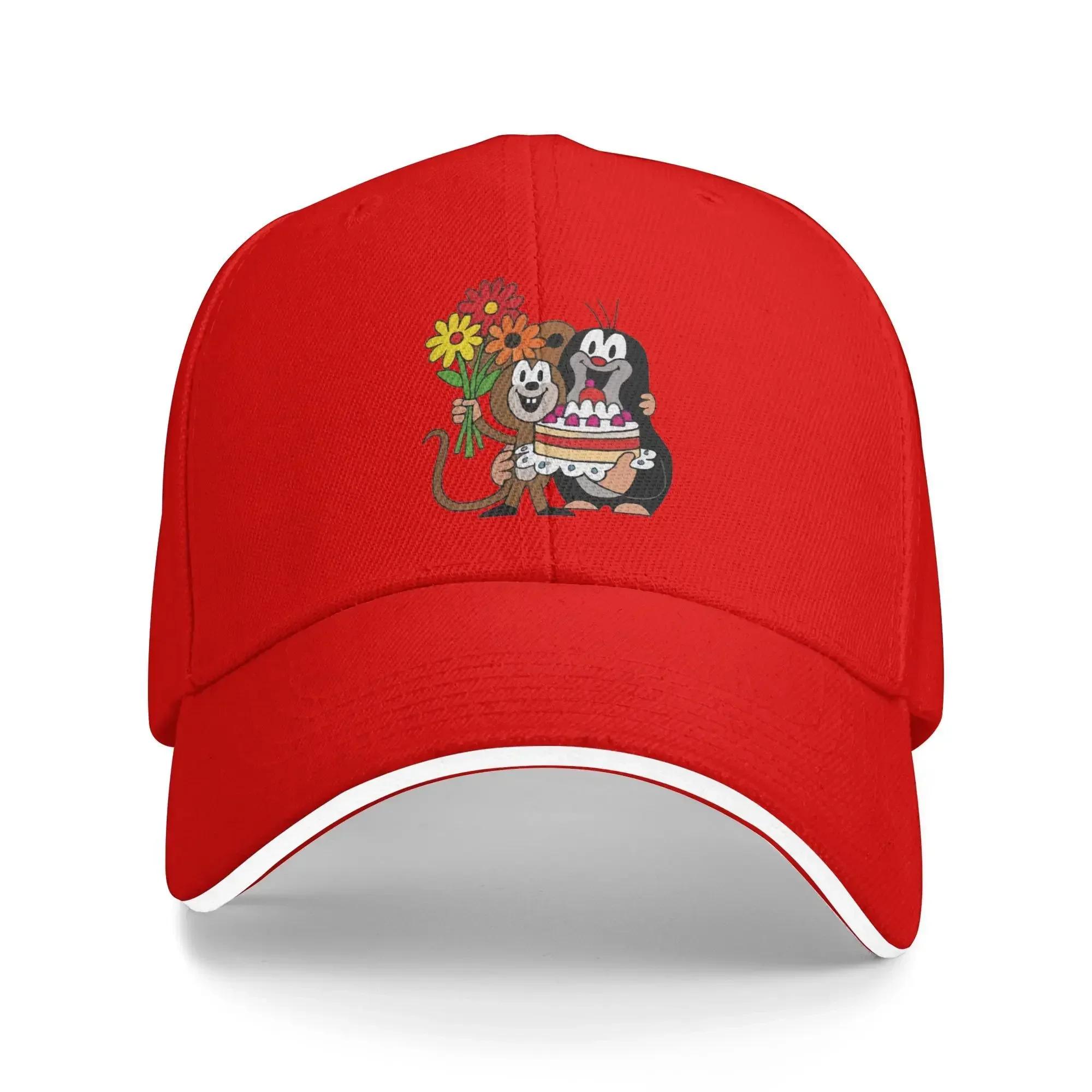

The Little Mole Baseball Cap y2k Cool Hip Hop Hats Summer Unisex Adult Tennis Skate Snapback Cap One Size
