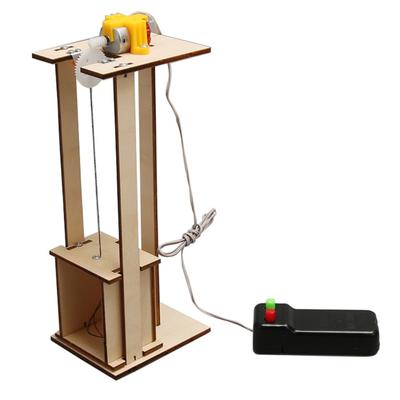 Model de lift bricolaj STEM Jucărie de construcție Lift electric Seturi de proiecte științifice Cadou pentru copii 7-14 Băieți Fete