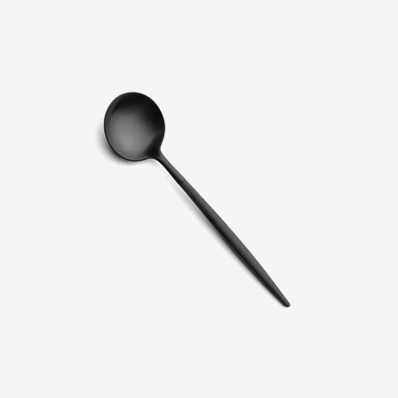 Orphan All Black Dessert Spoon