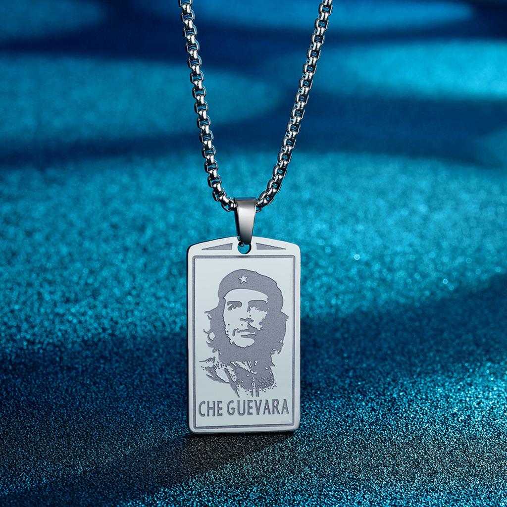 Neklace z wisiorkiem Ernesto Che Guevara Biżuteria ze stali nierdzewnej Prezenty dla Kobiet Mężczyzn