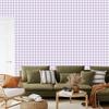 Wallpaper Fabric Pattern White, Light Gray and Lavender 50x1000