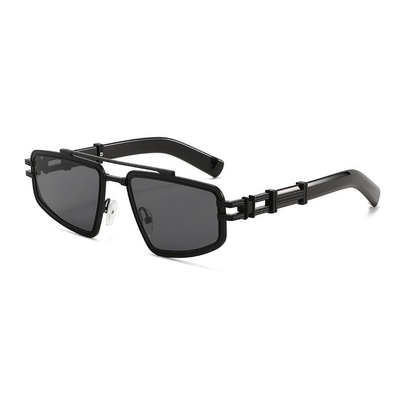 

Unisex Retro Double-Bridge Sunglasses: Stylish European & American Anti-UV Fashion As Shown