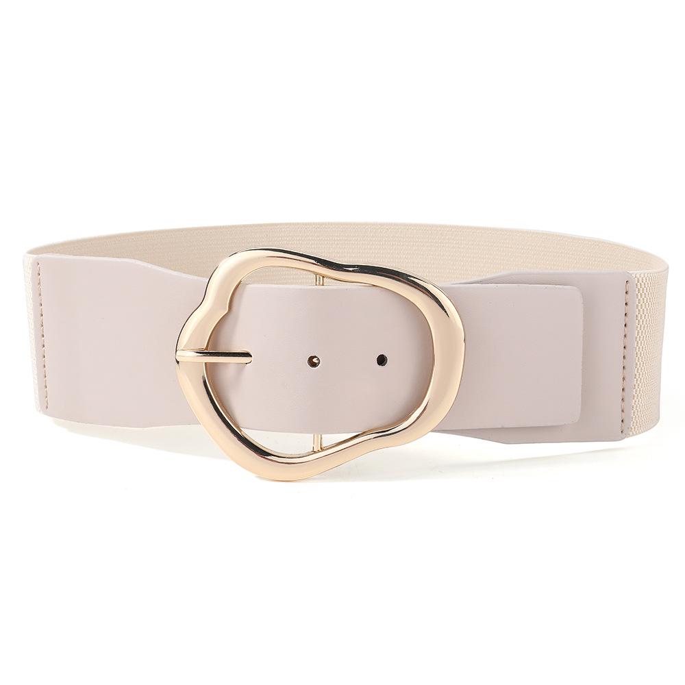 European & American Irregular Elastic Waist Belt for Women - Versatile Leather Accessory for Sweaters, Dresses, & Body Shaping