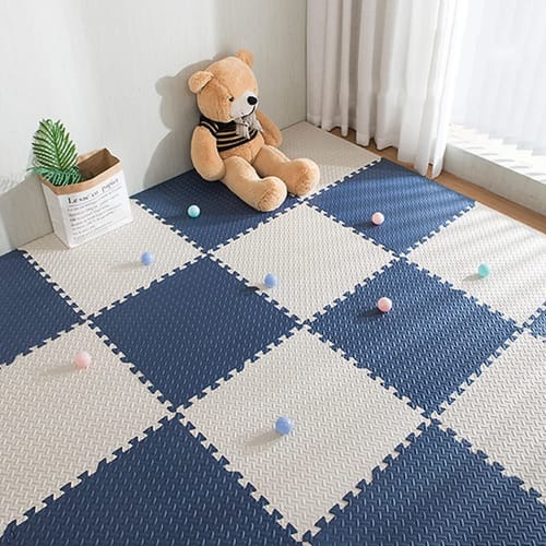 36-Piece Interlocking Mat Set, 1.2cm Thick, Kids' Puzzle Mat, 30cm, with Side Parts, Thick, Stain-Resistant, Shock-Absorbent, Washable, Non-Slip, Suit