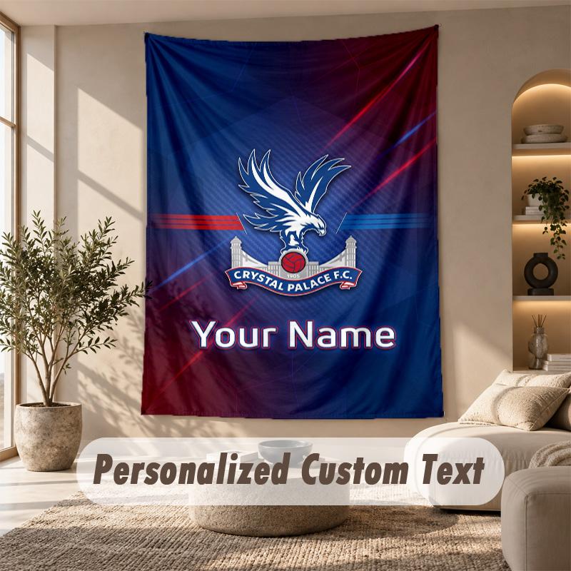 Tapestry Custom Name Text, Wall Hanging Tapestry Home Room DecorCrystal Palace