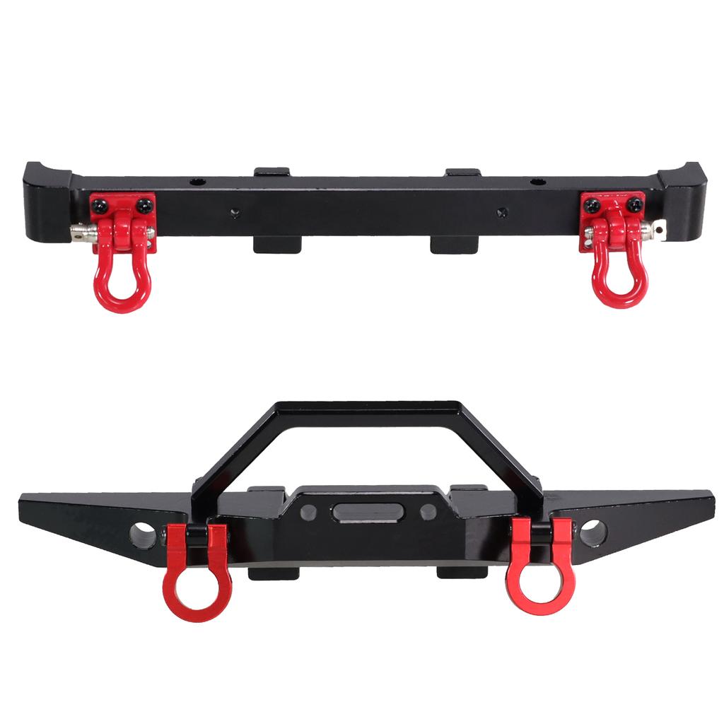 For MN 1/12 MN128 Wrangler Metal Front Rear Bumper Protective Bar Upgrade Front Bumper Guard Buckle