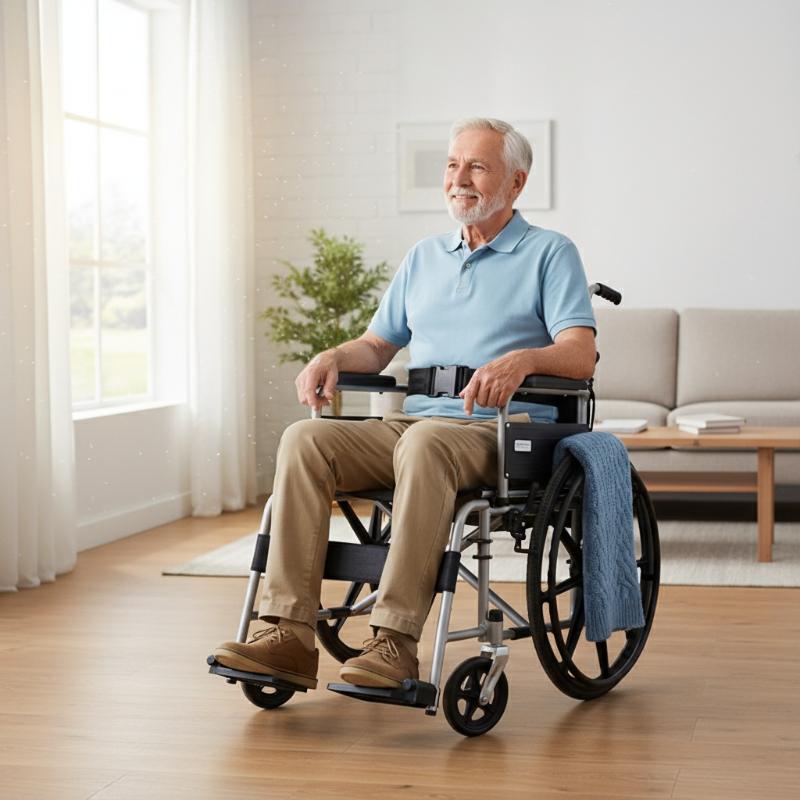 Adjustable Safety Wheelchair Seat Belt 2 Straps Lap and Leg Secure Support Aids for Disabled Senior Mobility