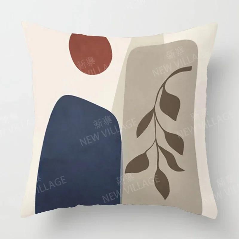 

Скандинавский Осенний Домашний Декор Осеннее Украшение Наволочка для Подушки Диванная Наволочка Современная Гостиная 66x66cm небесно-голубой