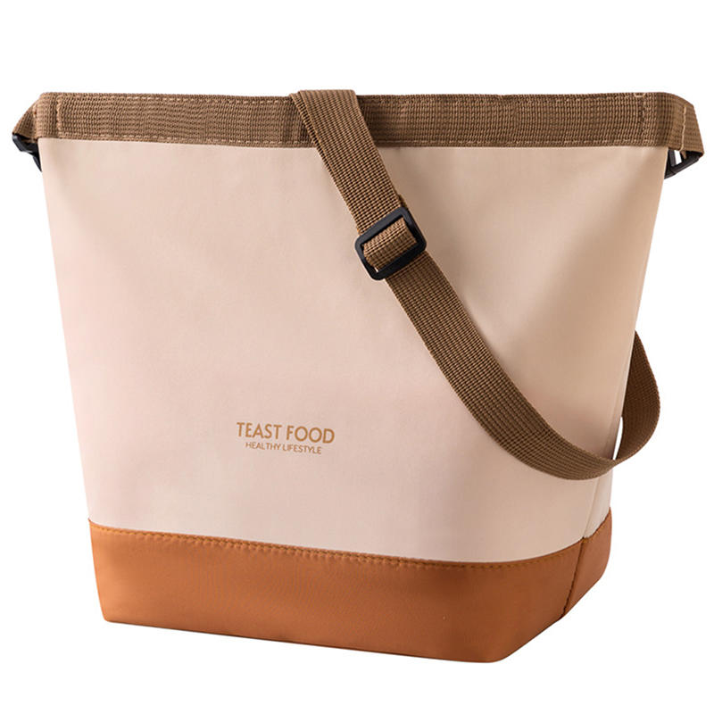 Izolowana torba na lunch z paskiem na ramię, szczelna torba typu tote i crossbody, pojemnik na jedzenie do pracy, szkoły